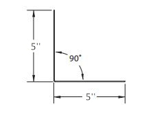 Gauge 26 5x5x10 Galvalume L profilo metallo angolo lampeggiante - Product Image 5
