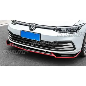 Kit carrosserie pour Golf MK8 Pro GTI R-Line, lèvre de pare-chocs avant noir brillant rouge pour VW Golf MK8 Pro GTI R-Line 2021-2023, accessoires de voiture - Product Image 3