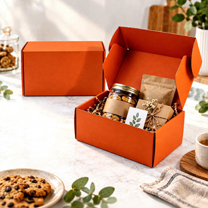 Caja de Cartón Corrugado Reciclado Plegable con Impresión a Doble Cara y Laminación Mate, Personalizable con Logotipo, para Pequeñas Empresas - Product Image 3