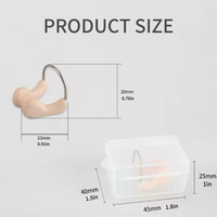 Clip de nez en silicone pour la natation, clip de nez pour la compétition et l'entraînement, clip de nez antidérapant en fil d'acier
