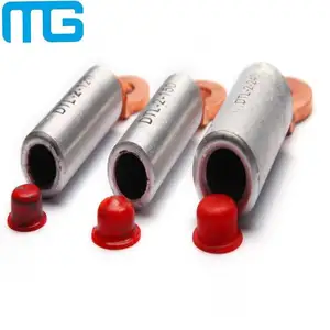 Lugs Copper Copper Aluminium Bimetallic Cable Lugs CE Power System High Conductive 2 Holes Bimetal Cable Lug Tire Lugs Socket Welding Lug