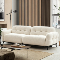 Ensemble de canapé-lit d'angle moderne de luxe, cadre en bois, tissu en velours, rembourrage en éponge sans os, réglable, confortable, salon