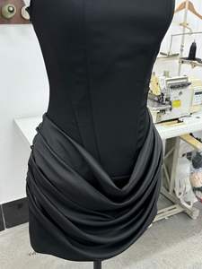 Bettergirl 2025 autunno <span class=keywords><strong>inverno</strong></span> nuovo abito da festa Sexy plissettato <span class=keywords><strong>senza</strong></span> <span class=keywords><strong>maniche</strong></span> stringente - Product Image 5