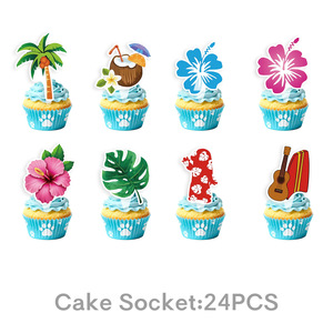 Décorations de gâteau à thème Stitch, inserts en papier découpés, décorations de fête, toppers de gâteau d'anniversaire réutilisables, forme ronde - Product Image 2