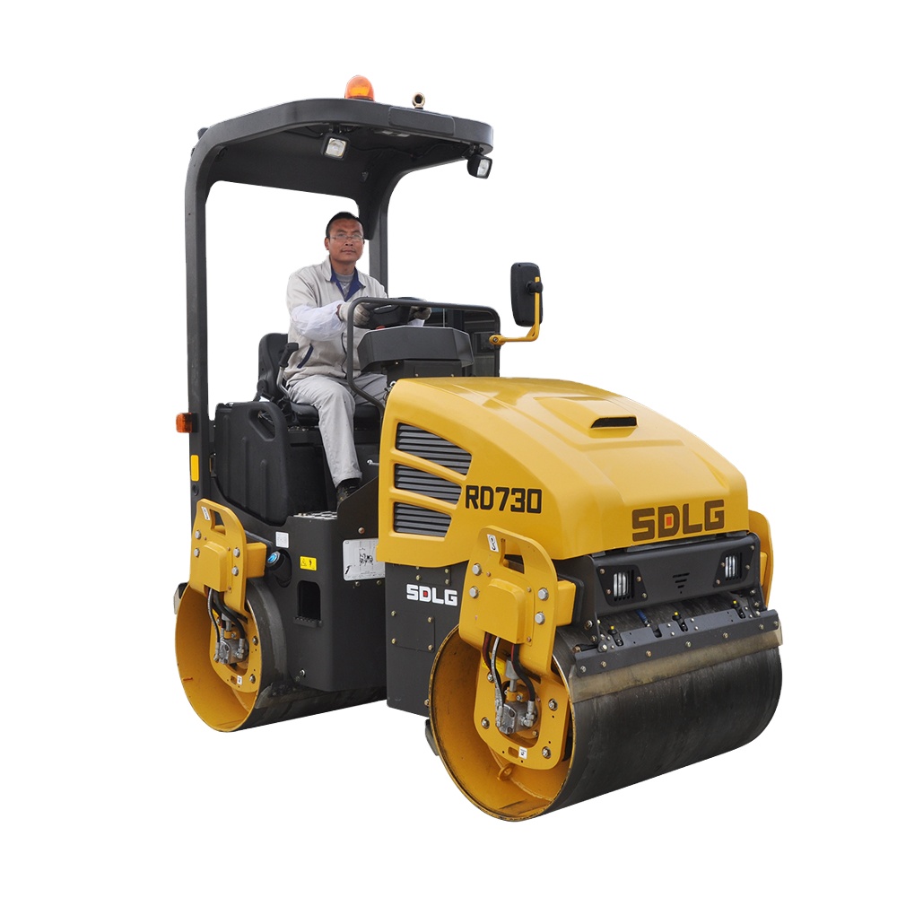 Дорожное строительное оборудование SDLG RD730, мини-уплотнитель с двойным барабаном, дорожный вибрирующий ролик, 3-тонный асфальтовый ролик для продажи