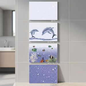 Pebble and Sand Stone Design Carreaux muraux en céramique glaçure numérique 300x450mm 30x45cm 12x18 pour salle de bain et intérieur de toilette - Product Image 5