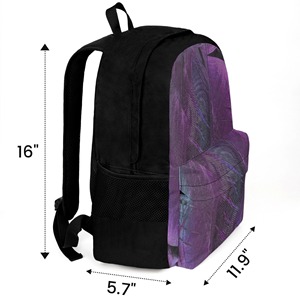 Chất Lượng Cao Tùy Chỉnh In Logo Phim Hoạt Hình Thời Trang Trường Ba Lô 20-36L Không Thấm Nước Dây Kéo Đóng Cửa Thanh Thiếu Niên Sinh Viên - Product Image 3