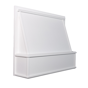 ฝาครอบเครื่องดูดควันครัวไม้สไตล์ร่วมสมัย EFS สำหรับแบบติดตั้งบนเกาะกลางสีขาว ติดตั้งง่าย - Product Image 4