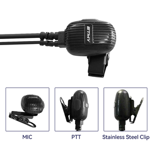Auricular de seguridad con micrófono PTT de doble cable en forma de G para walkie-talkie Kenwood NX-1200 NX-1300 Baofeng, auricular para radio bidireccional - Product Image 2