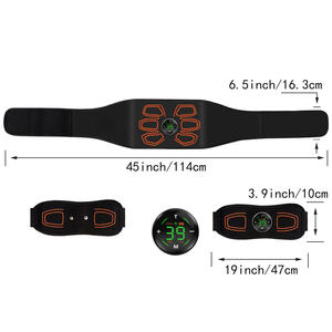 3 en 1, cinturón de masaje tonificador Abdominal inalámbrico inteligente, estimulador muscular Abdominal portátil EMS TENS para hombres y mujeres, pérdida de peso - Product Image 3