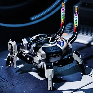 Boombox 2 Portable Mini Wireless Stereo Speakers With RGB LED Lighting Mechanical Crab Design Speakers