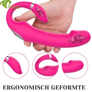 Vibratore a Forma di U a 10 Velocità OEM, Giocattoli Sessuali per Donne, Vibratore a Doppia Testa per <span class=keywords><strong>Masturbazione</strong></span> Femminile - Product Image 1