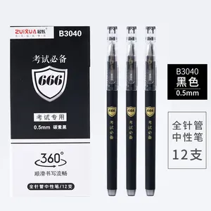 CHINESE Factory Direct Sales Whosale 0.5mm Gel Pen mit Rubber Back zu schule Writing prüfung büro zur verfügung titan stift nib