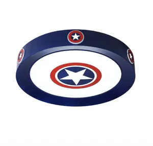 Captain America plafonnier moderne de bande dessinée superman multiples motifs garçon chambre protection oculaire enfants éclairage de plafond