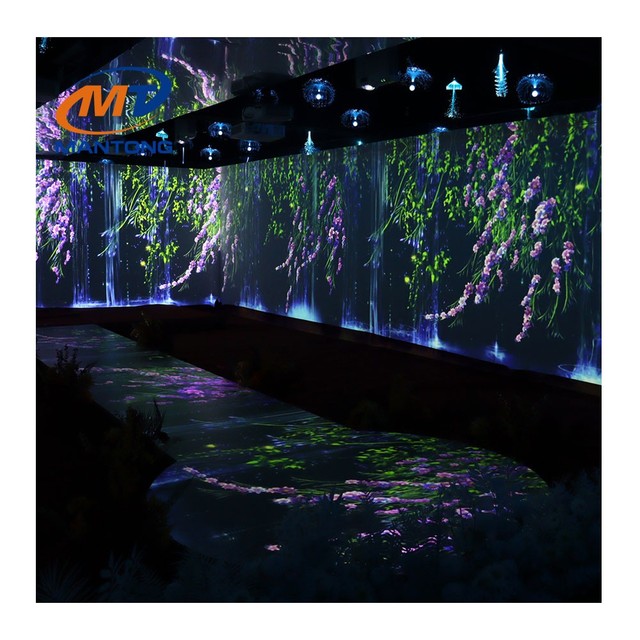 Immersive Mapping Projection for Wedding Hall Immersive Interactive Wall Projector for Restaurant