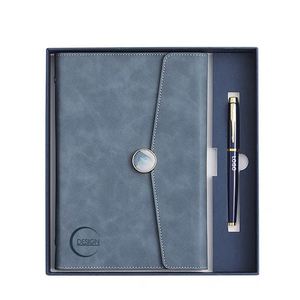 Set Ejecutivo de Cuaderno y Bolígrafo con Impresión UV en Papel A5 Personalizado, Regalos de Oficina para Hombres, Regalo Corporativo de Año Nuevo - Product Image 4