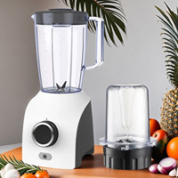 Mixeur 2-en-1 avec logo personnalisé, 1,8 L, pour fruits, avec lames à 4 feuilles