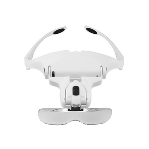 1.0x/1.5x/2.0x/2.5x/3.5x Headband LED chiếu sáng Acrylic & nhựa đầu gắn kính lúp với ánh sáng để đọc - Product Image 6