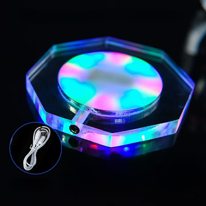 Tự dính <span class=keywords><strong>LED</strong></span> đế lót ly với màu sắc thay đổi rượu chai đèn dưới trang trí nội thất uống Stickers cho Giáng sinh ngày lễ - Product Image 1