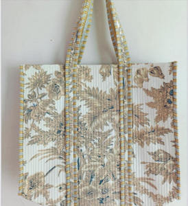 Premium Cotton Tote <b>Bag</b> for Women with Zipper Closure Stylish <b>Large</b> Capacity Shoulder Handbag for Shopping Travel <b>Beach</b> Grocery - Product Image 4