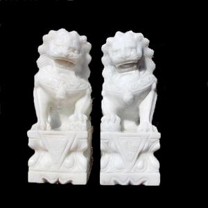 Froot Loops Puerta de estilo chino de mármol, los Leones de piedra estatua fu escultura del perro - Product Image 3