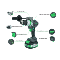 Kit OEM Perceuse sans fil à noyau diamanté Perceuse à percussion sans balai 21V
