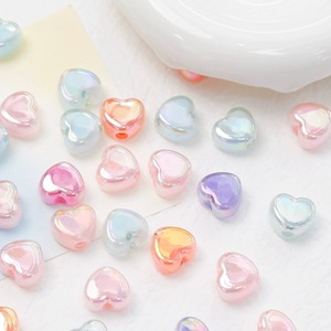 Moohoo Candy Cute Inner-Layer Acrylic Heart <b>Beads</b> DIY Handmade Beaded Necklace and Bracelet Materials and Accessories - Product Image 4