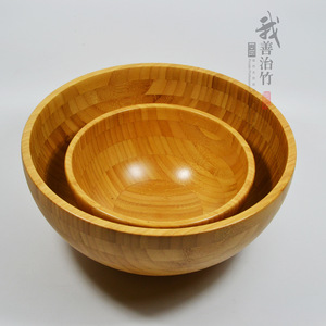 Bamboo Bowls Set Handmade Natural Wood Salad Fruit Storage Japanese Style JZW 09 - Product Image 2