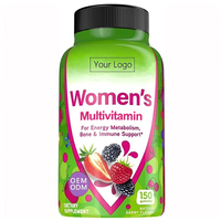 Gommes multivitaminées pour femmes, bonbons à mâcher, suppléments vitaminiques, vitamines C, D, E, B6, B12, santé immunitaire, santé osseuse, énergie, métabolisme