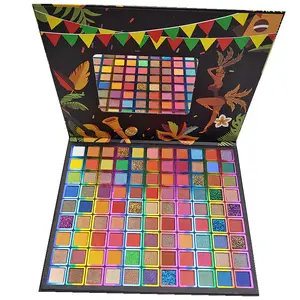 Palette d'ombres à paupières 3D, 99 couleurs, carnaval brésilien, Europe et amérique, mates, colorées, imperméables, maquillage, soldes