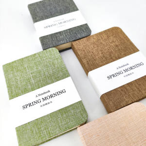 लिनन जर्नल कस्टम हार्डकवर कस्टम नोटबुक ए 5 स्कूल आपूर्ति पुस्तक ऑप्प बैग ऑफसेट प्रिंटिंग हार्ड कवर पेपर और पेपरबोर्ड - Product Image 5