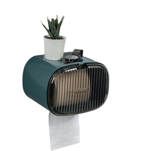 Boîte à <span class=keywords><strong>papier</strong></span> toilette murale sans perforation, étanche, avec étagère et tiroir pour rouleaux <span class=keywords><strong>de</strong></span> <span class=keywords><strong>papier</strong></span> toilette - Product Image 5
