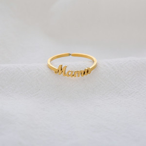 Trendige Edelstahl-Buchstabenkette 'Mama' als Geschenk für Mütter, Personalisierte Namenskette, Muttertags-Schmuck - Product Image 6