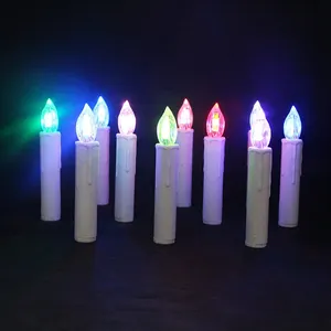 Vela led que muda de cor rgb, festa de natal