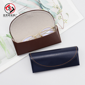 Bonne qualité bas <span class=keywords><strong>prix</strong></span> mode Simple fait à la main étui souple couture artisanat <span class=keywords><strong>myope</strong></span> <span class=keywords><strong>lentille</strong></span> boîte logo personnalisé - Product Image 2