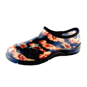 Bottes de pluie unisexes légères et souples en PVC, imprimées avec un motif artistique de jardin, imperméables et sans talon - Product Image 4