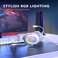 Fifine Ampligame H6XP Auriculares con cable de 7,1 canales Cancelación de ruido Auriculares para juegos con capacidades de música