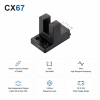 Sensor Fotoelektrik Infrared Plug-in Slot 5mm, Akurasi Pengulangan 3KHz, Ketepatan 0.03mm, IP50 untuk Deteksi Kecepatan Tinggi, NPN PNP Groove
