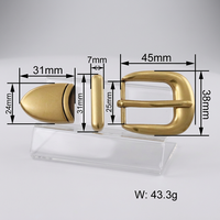 Boucles de ceinture pour hommes d'affaires, logo gravé sur mesure, alliage de zinc, métal résistant à la rouille, anti-rayures, pour ceinture en cuir