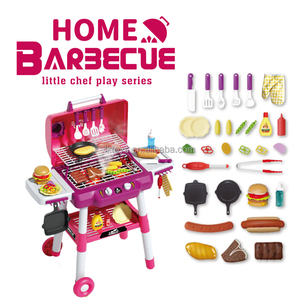 Jouets de <span class=keywords><strong>cuisine</strong></span> en plastique pour enfants Lucky Toys, barbecue électrique d'extérieur avec pulvérisateur, ustensiles de cuisson et ensemble de découpe amusant - Product Image 3