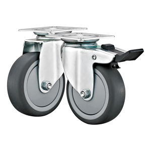 2 ''3'' 4 ''<span class=keywords><strong>Medium</strong></span> Light <span class=keywords><strong>Duty</strong></span> TPR <span class=keywords><strong>Caster</strong></span> Nicht markierende Räder Rollen Industrielle Handwagen rolle - Product Image 2