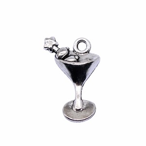 Tige de mélangeur <span class=keywords><strong>Martini</strong></span> en alliage d'argent antique, motif étoile, 20x12mm, pour barman et tirette de fermeture éclair - Product Image 3