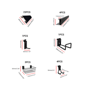 Étagère murale multi-niveaux en WPC robuste, imperméable, résistante, gain de place, installation facile, solution de rangement pour atelier et garage - Product Image 2