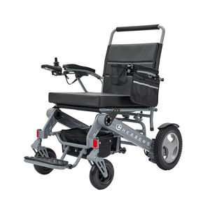 Silla de ruedas eléctrica portátil Bariatric plegable motorizada con motores sin escobillas con capacidad de 200kg de peso asiento ancho - Product Image 3