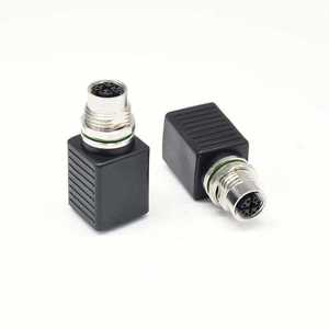 M12 X Code 8 Pin to RJ45 <b>Ethernet</b> <b>Adapter</b> IP67 Waterproof Industrial Circular Network Connector - Product Image 6