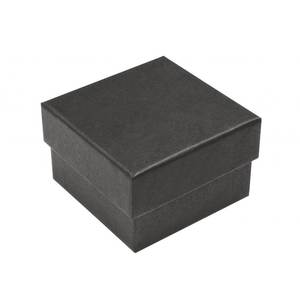 Scatola portagioie nera 60x60x40 mm con inserto in schiuma per conservazione ed esposizione - Product Image 2