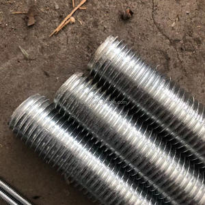 Tiges filetées en acier au carbone haute résistance personnalisables, acier inoxydable, norme DIN <span class=keywords><strong>M6</strong></span>, grade 4.8, zinguées/brutes, longueur 100mm-300mm - Product Image 5
