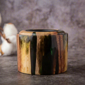 Diffuseur d'aromathérapie en résine et bois de qualité supérieure, brûleur d'encens catalytique, brûleur d'encens parfumé, porte-encens en bois - Product Image 1