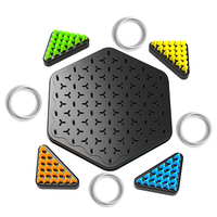 Meilleure Vente : Jeu d'Échecs Triangle en Plastique, Casse-tête Géométrique pour le Cerveau, Jouet Éducatif pour Familles et Enfants