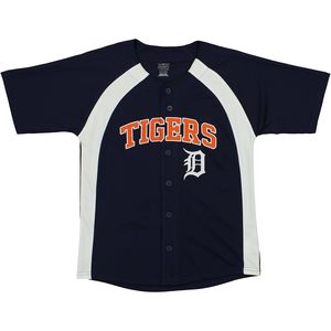 Camiseta de Béisbol Juvenil FOXA Tigers con Botones, Absorbe la Humedad, Color del Equipo para Niños - Product Image 1